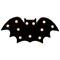 12" Lighted Black Bat Halloween Marquee Decoration